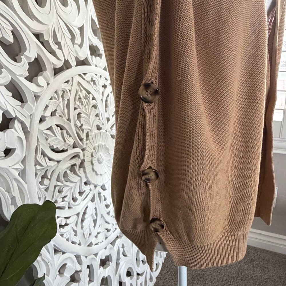 Free People Cotton Linen Blend Cardigan - Picture 5 of 10